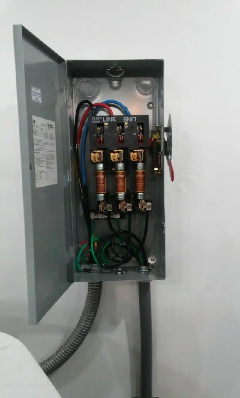 Three-phase disconnect switch installed for Electrical Wiring & Rewiring in La Grange Park